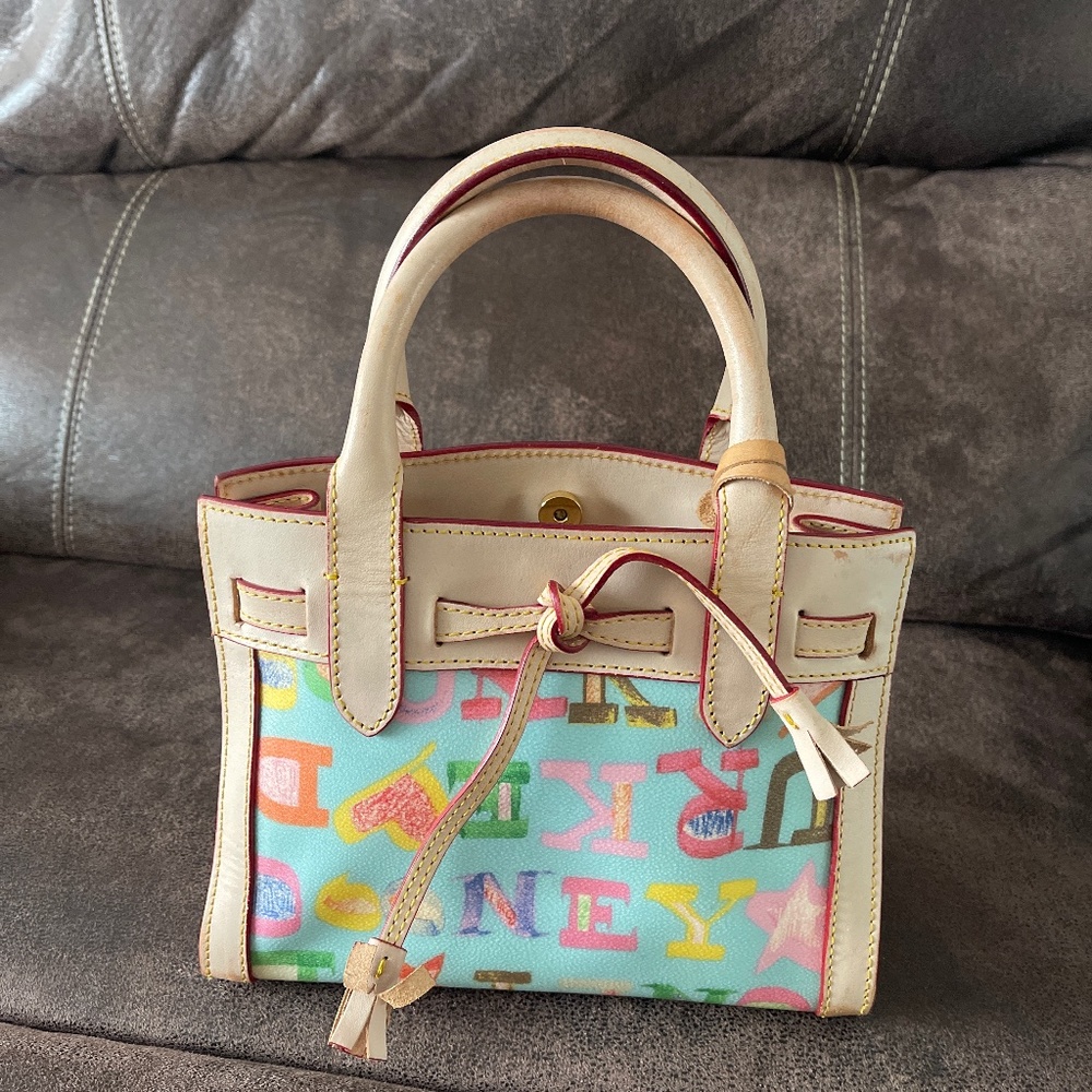 Dooney & Bourke Multicolor Mini Canvas and Leather Bag